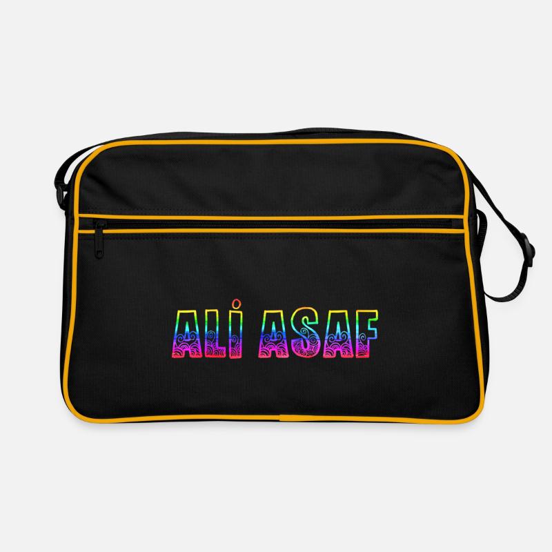 ali asaf rs regenbogen Retro Tasche