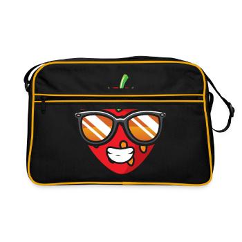 fraise - Sac Retro - noir/or - Devant