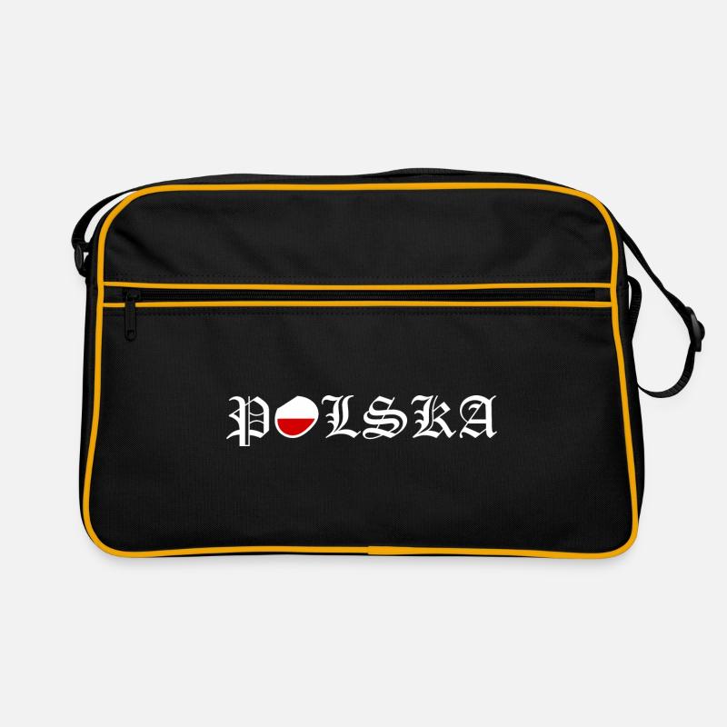 Pologne - Sac Retro - noir/or