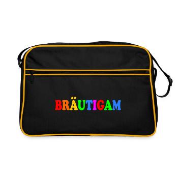 bräutigam - Retro Tasche - Schwarz/Gold - Vorne