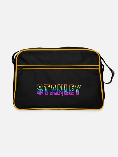 stanley rs regenbogen - Retro Tasche - Schwarz/Gold - Vorne