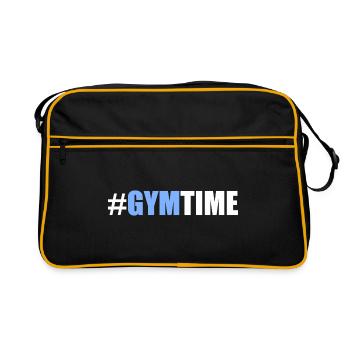 Gym time - Retro Tasche - Schwarz/Gold - Vorne