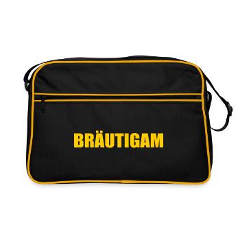 bräutigam - Retro Tasche - Schwarz/Gold - Vorne