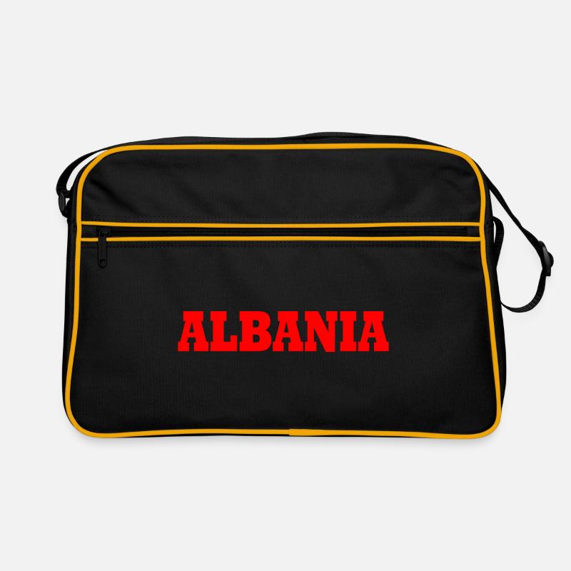 Albanie - Sac Retro - noir/or