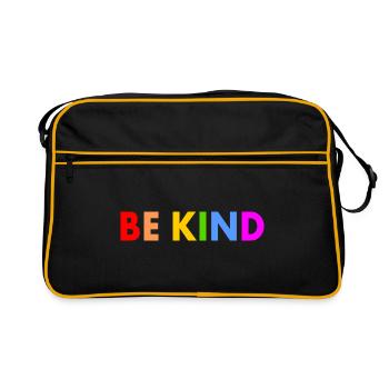 Be kind - Sac Retro - noir/or - Devant