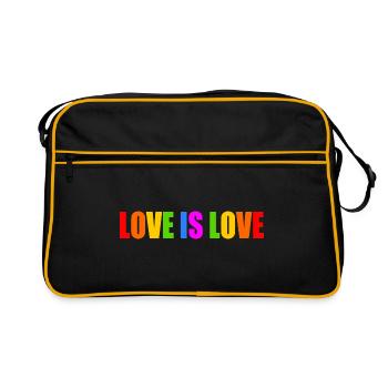 Love is love - Sac Retro - noir/or - Devant
