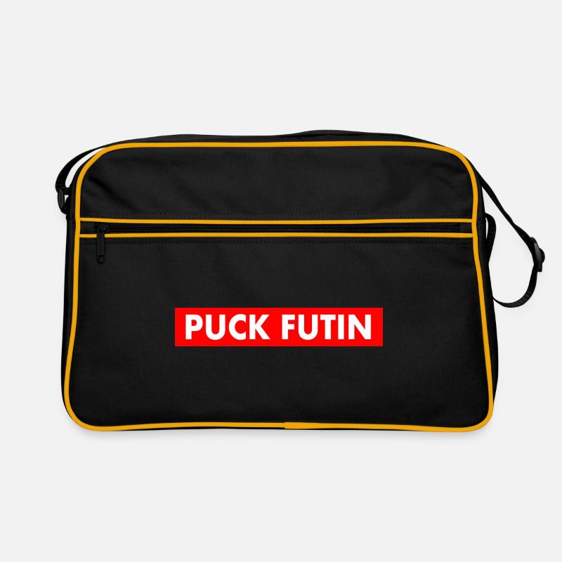 Puck futin - Retro Tasche - Schwarz/Gold