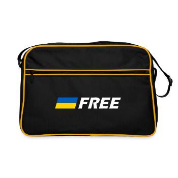 Free ukraine - Sac Retro - noir/or - Devant