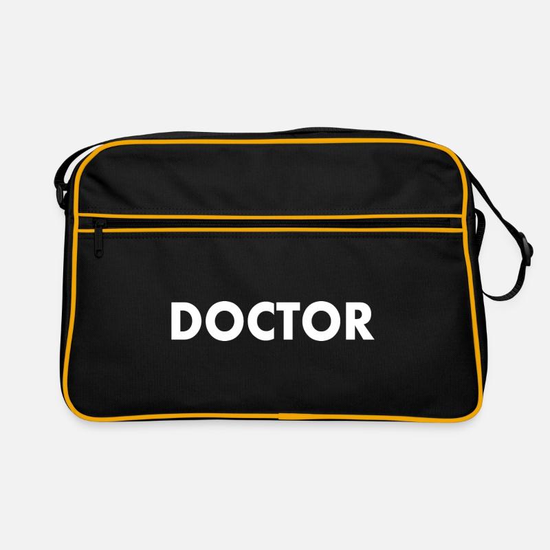 Doctor - Retro Tasche - Schwarz/Gold