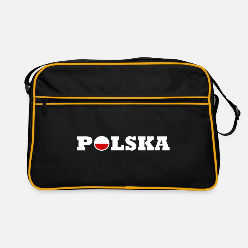Pologne - Sac Retro - noir/or