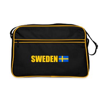 Suède - Sac Retro - noir/or - Devant