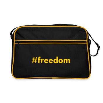 FREEDOM - Sac Retro - noir/or - Devant