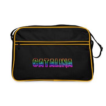 Catalina RS Rainbow - Retro Bag - black/gold - Front