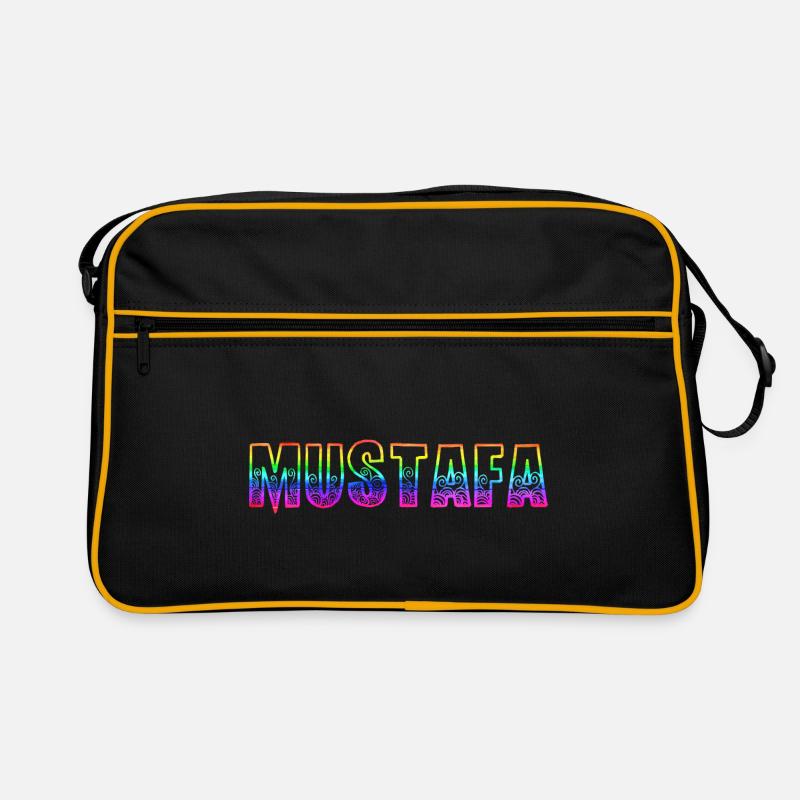 mustafa rs regenbogen Retro Tasche