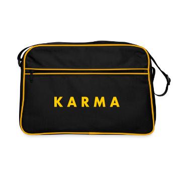 Karma - Retro Tasche - Schwarz/Gold - Vorne