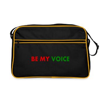 Be my voice iran - Sac Retro - noir/or - Devant