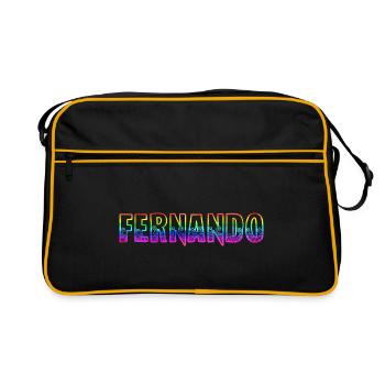 Fernando RS Rainbow - Retro Bag - black/gold - Front