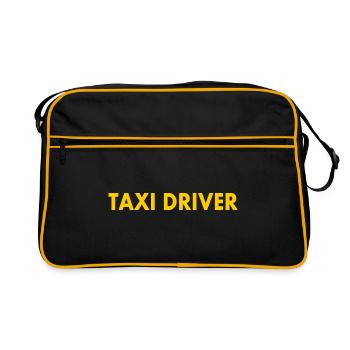 Taxi driver - Retro Tasche - Schwarz/Gold - Vorne