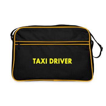 Taxi driver - Retro Tasche - Schwarz/Gold - Vorne