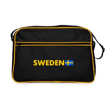 Suède - Sac Retro - noir/or - Devant