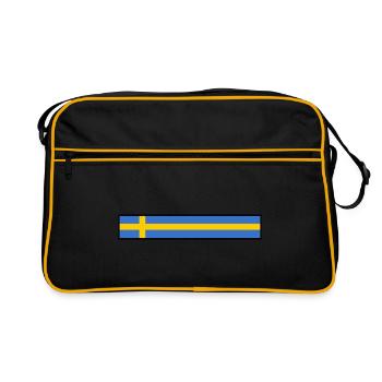 Suède - Sac Retro - noir/or - Devant