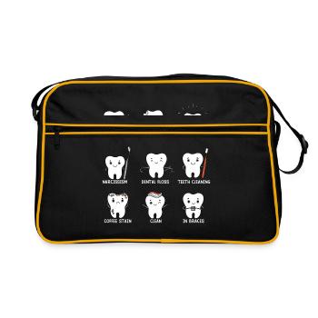 Dent - Sac Retro - noir/or - Devant