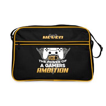 Gamer - Sac Retro - noir/or - Devant