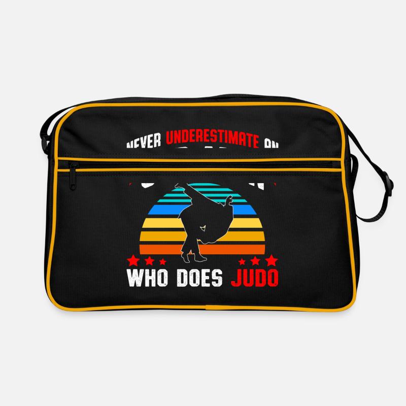Judo - Retro Tasche - Schwarz/Gold