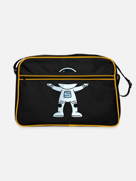 Astronaut - Sac Retro - noir/or - Devant