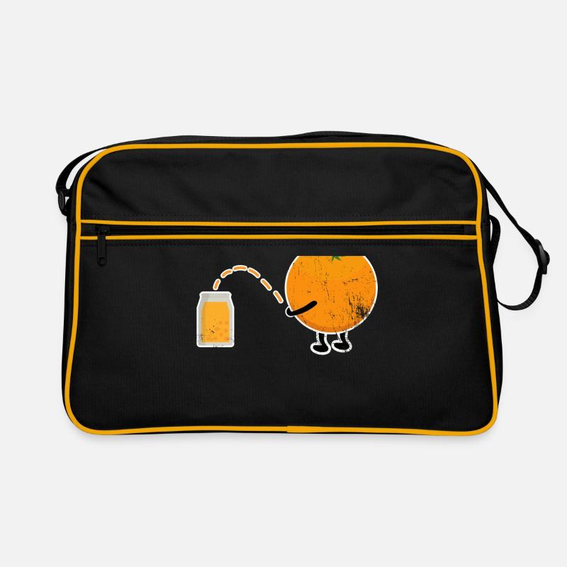 Orange Orange Juice Vegan Gift Idea Retro Bag
