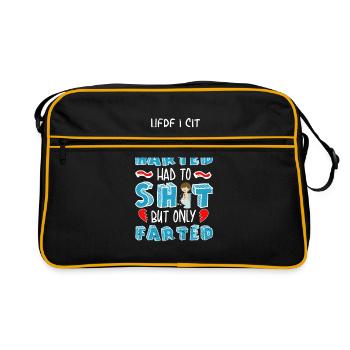 Lovesick toilet toilet diarrhea - Retro Bag - black/gold - Front