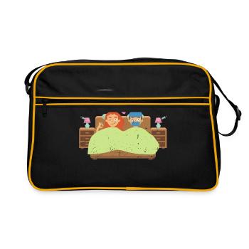 Anesthesiologist dirty joke gift idea - Retro Bag - black/gold - Front