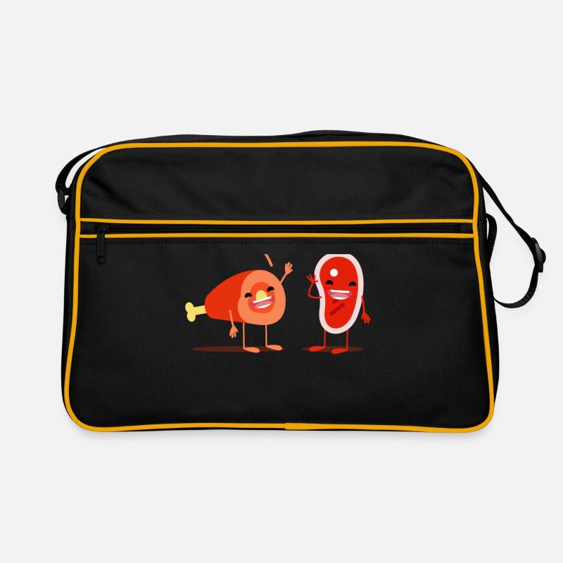 Metzger Fleisch Steak witzig Geschenk Geschenkidee Retro Tasche