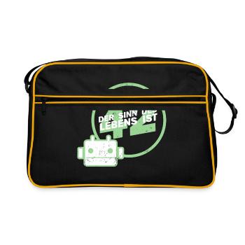 Sens de la vie 42 cadeau de fan de galaxie pickup - Sac Retro - noir/or - Devant