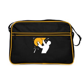 Cymbal musical instrument percussion cymbal musician - Retro Bag - black/gold - Front