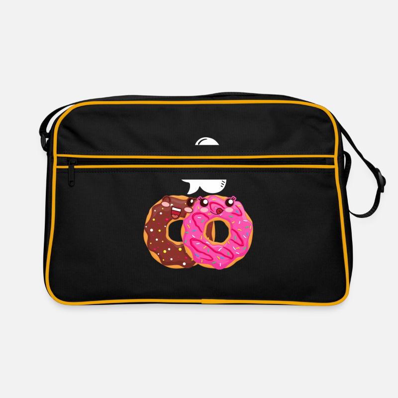 Donut amour partenaire relation copain blague drôle Sac Retro