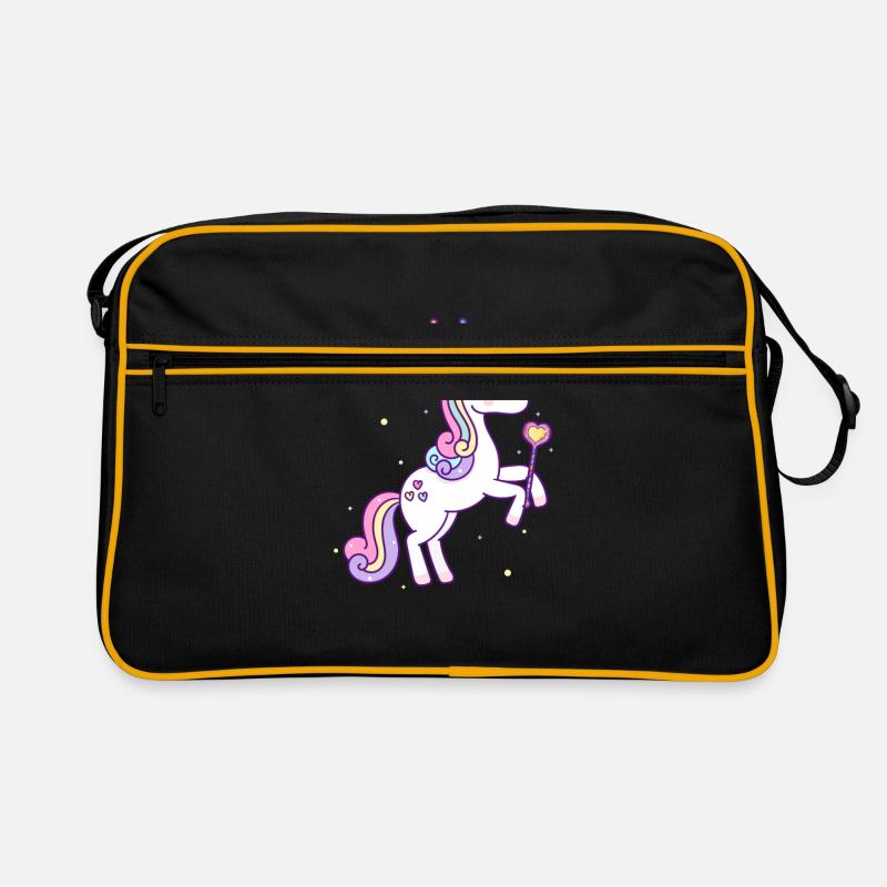 Unicorn Princess Crown Star Staff chaussures rose Sac Retro