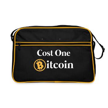 Bitcoin - Retro Bag - black/gold - Front