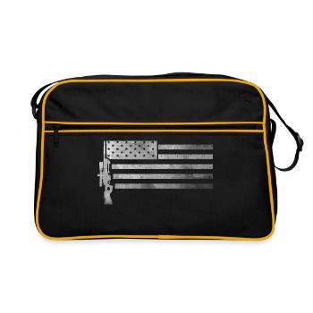 Militaire Usa Sniper - Sac Retro - noir/or - Devant