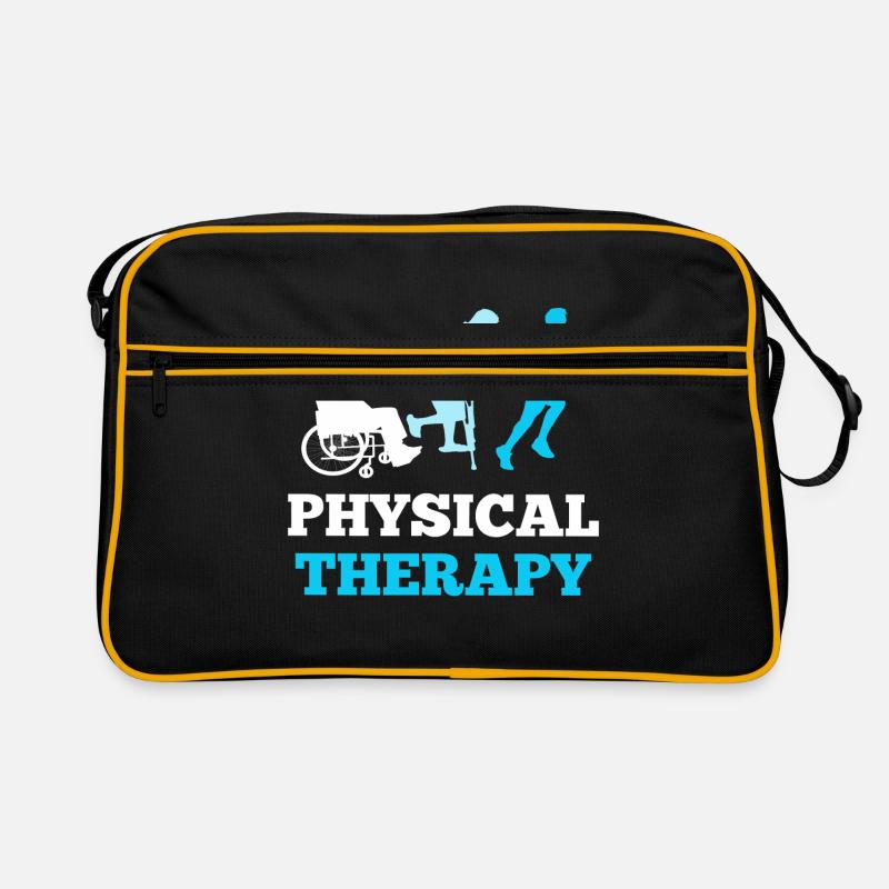 Physiotherapy physio physiotherapist gift - Retro Bag - black/gold