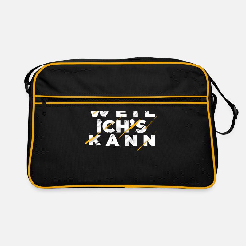 weil ich's kann Retro Tasche