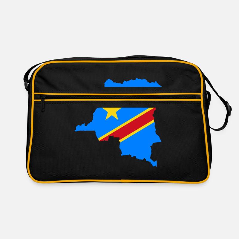 Kongo - Retro Tasche - Schwarz/Gold