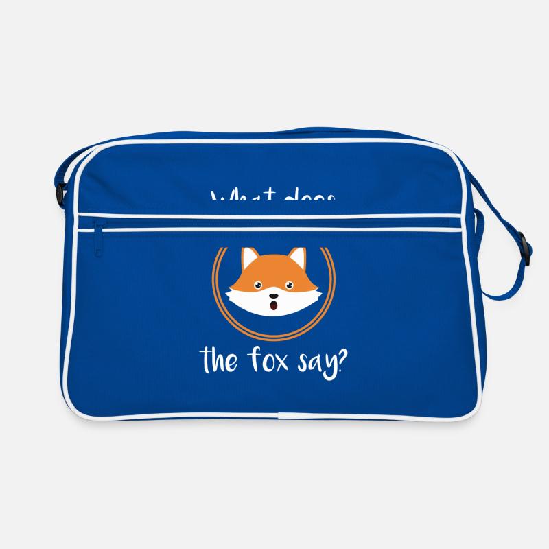 What does the fox say cute gift comic idea Retro Bag