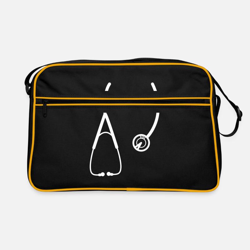 Arzt Stethoskop Geschenk Doktor Dr Medizin Ärzte Retro Tasche