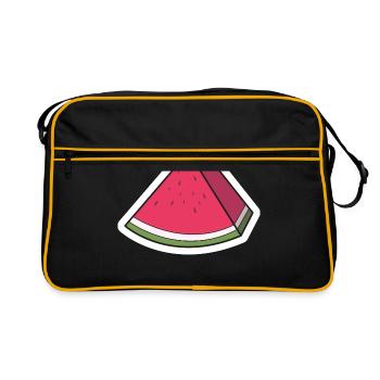 Watermelon - Retro Bag - black/gold - Front