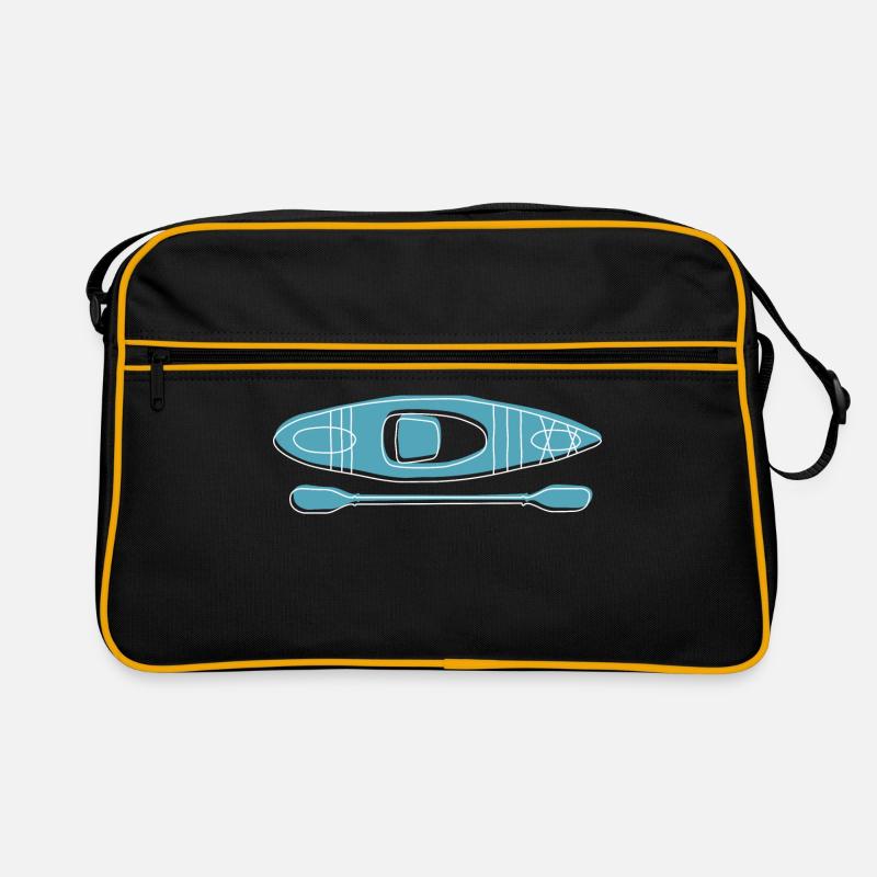 Kayak - Retro Tasche - Schwarz/Gold