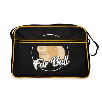 Guinea pig pet rodent gift rodent - Retro Bag - black/gold - Front