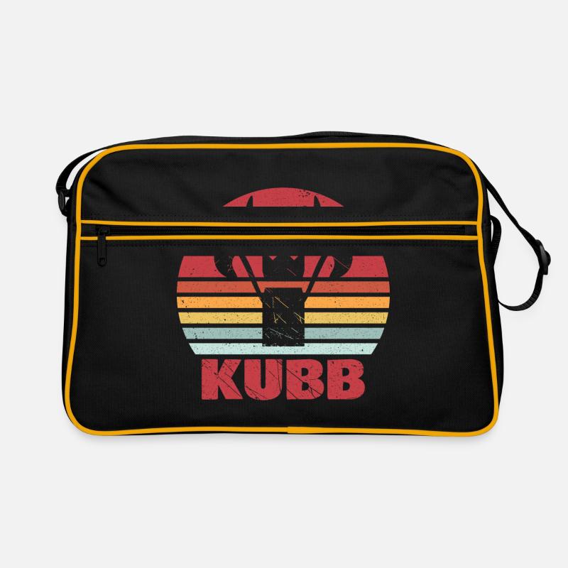 Équipe de cadeau d'échecs viking rétro vintage Kubb Sac Retro