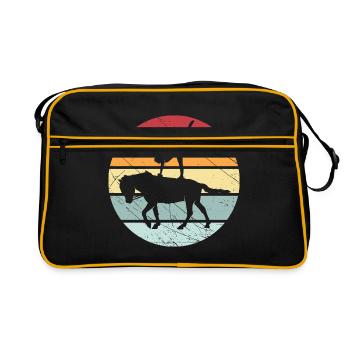 Cheval de cheval d'équitation rétro Volti - Sac Retro - noir/or - Devant