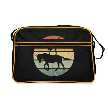 Cheval de cheval d'équitation rétro Volti - Sac Retro - noir/or - Devant